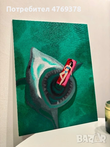 Маслена Картина без рамка, снимка 2 - Картини - 54103521