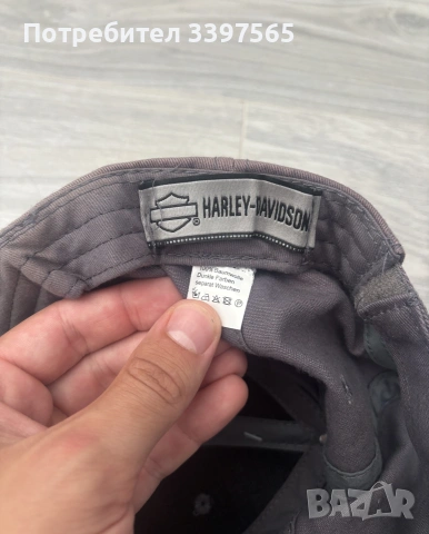 Оригинална шапка Harley Davidson сива - чисто нова с етикет, снимка 6 - Шапки - 55249339