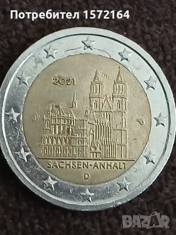 Монета 2 Евро Германия 2021