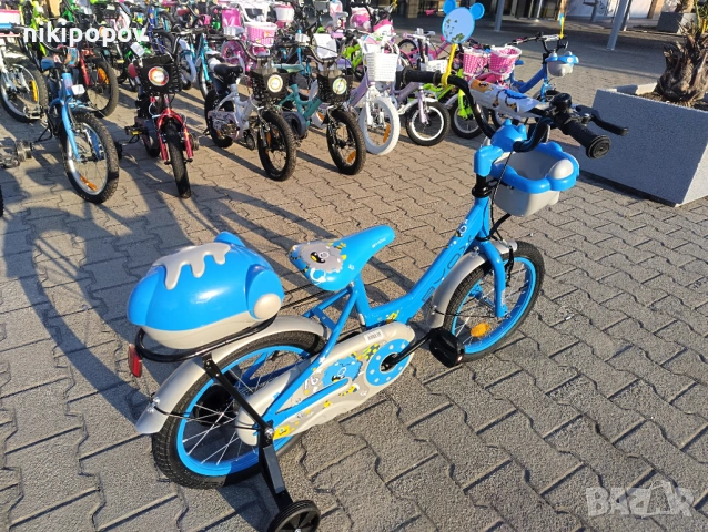 X Детски велосипед 16" 1602 син, снимка 4 - Велосипеди - 54395465