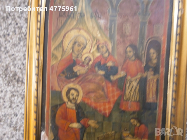 Стара българска икона 18-19в., снимка 2 - Икони - 54494235