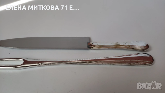 *Adler* Германия двоен сет масивни посребрени прибори за сервиране, снимка 7 - Прибори за хранене, готвене и сервиране - 54115320