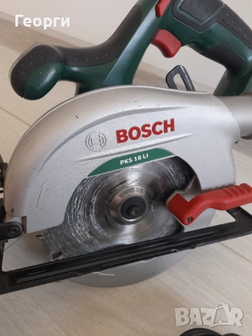 Bosch PKS18 LI циркуляр, снимка 3 - Триони и циркуляри - 54322234