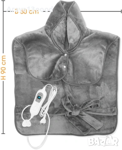 Одеяло за масаж на гръб и врат Vitalmaxx с нагревател 100 W, 67 х 84 см Одеяло за масаж на гръб и вр, снимка 2 - Масажори - 54066047
