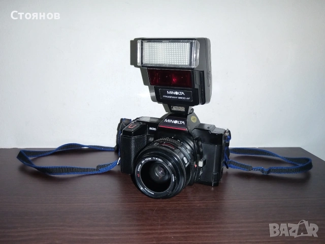 Камера MINOLTA 5000 AF PROGRAM BACK 70 Japan, снимка 3 - Фотоапарати - 44240627