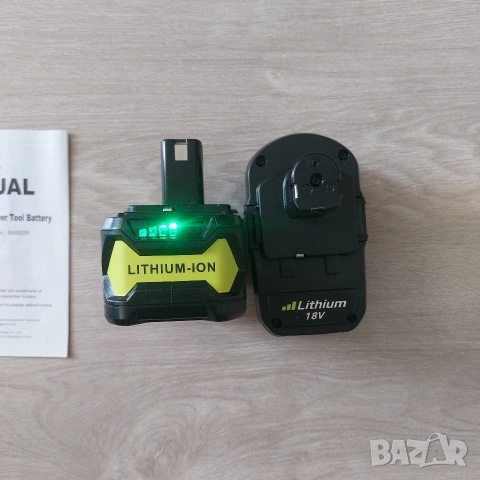 НОВ Комплект 2бр. Мощни Батерии 18V 5.5Ah Li-Ion за Ryobi ONE+ (Замества P108), снимка 6 - Други инструменти - 55278263