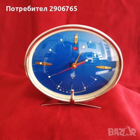 Часовник будилник Китайски работещ, снимка 4 - Антикварни и старинни предмети - 54727934