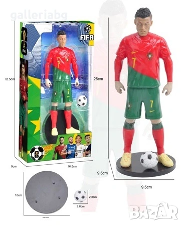 Футболна фигура в стил CR7 / Португалия №7 – 26 см Cristiano Ronaldo