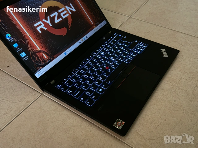 14' Touch Full HD Ryzen 5 PRO 5650u Lenovo ThinkPad P14s Gen 2 16GB DDR4/256GB NVMe/Radeon Pro 4GB, снимка 6 - Лаптопи за работа - 54540264