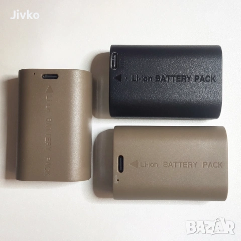 LP-E6NH и 2бр LP-E6 с USB-c Зареждане за Canon EOS, снимка 3 - Батерии, зарядни - 54679203