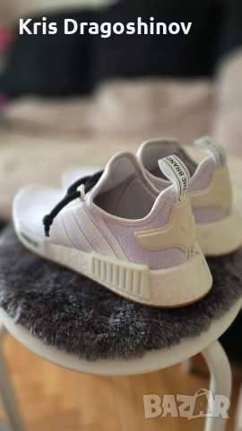 Маратонки Adidas NMD_R1 White/Gum Custom, снимка 2 - Маратонки - 54838033
