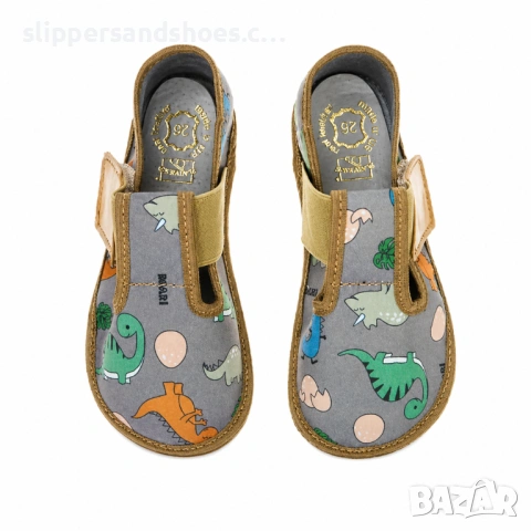 Детски пантофи Raweks Barefoot динозаври 20/35