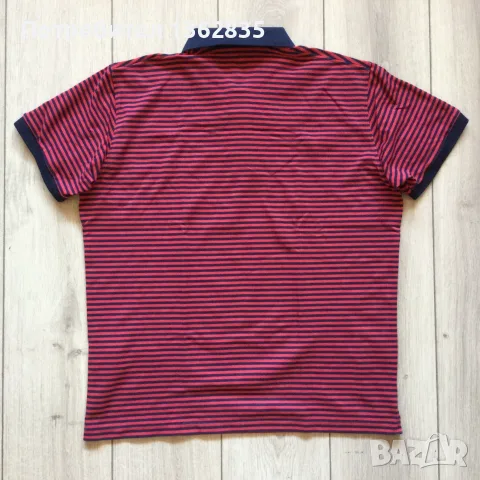 НОВА оригинална мъжка памучна синьо-червена поло тениска с яка UNIQLO размер L от САЩ, снимка 8 - Тениски - 55561630