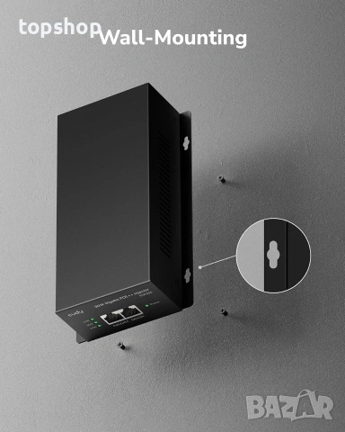 Чисто нов запечатан в целофан Gigabit PoE++ инжектор Cudy POE350 90W  Продавам чисто нов, неизползва, снимка 7 - Мрежови адаптери - 55272886