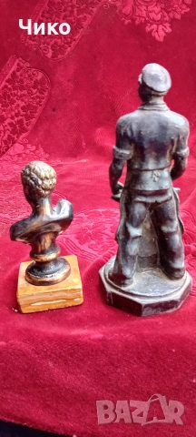 2бр стари статуетки, снимка 2 - Антикварни и старинни предмети - 54601712