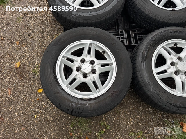 4бр.Алуминиеви джанти 15цола 5x114.3+ГУМИ за Honda Cr-V,Civic,HR-v,Fr-v, снимка 5 - Гуми и джанти - 55281597