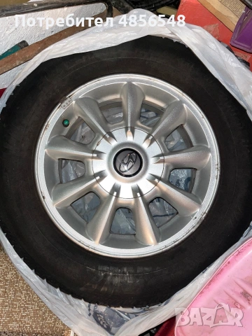 Оригинални Hyundai алуминиеви джанти 15” + гуми Goodyear 205/65 R15 – 200€, снимка 7 - Гуми и джанти - 54902845