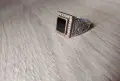 Сребърен пръстен с тугра , снимка 1
