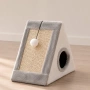 Къщичка за котки 4 в 1 - Драскалка, легло, играчка и уютно скривалище 39 x 45 x 14 cm, снимка 1