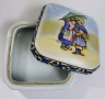 Кутия от керамика, репродукция на Френско народно изкуство, Fa ïence de Quimper., снимка 4