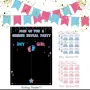 пано постер гласуване разкриване пола на бебето момиче момче Boy or Girl gender reveal party, снимка 4