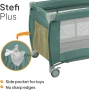 Сгъваема детска кошара Lionelo Stefi Plus Преносима бебешка kошара легло, снимка 5
