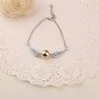 Гривна Harry Potter Golden Snitch & Deathly Hallows – Златиста/Сребриста, Метална сплав, 23 см 10122, снимка 4