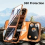 Honor 600 / 600 Pro / 600 Lite / Двоен 360° магнитен кейс калъф с камера протектор, снимка 1
