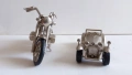 Метални мотор и ретро количка - часовници , снимка 4