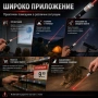 Мощен зелен акумулаторен лазер 500mw акумулаторна батерия 18650 зарядно устройство син голяма точка, снимка 3