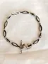 Старинна Сребърна Гривна с Черни Оникси, снимка 2