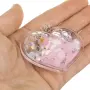 Детски ключодържател прозрачно сърце с розови конфети и_1245603, снимка 2