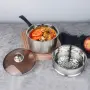 Многофункционална тенджера касерола от неръждаема стомана "Готвене на пара добавка в комплекта ", снимка 13