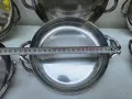 Неръждаеми чинии, алпака с дръжки, снимка 2