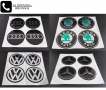 Силиконови стикери 55/60/65/70/75/90мм за тасове за капачки за джанти / за Volkswagen VW Audi Opel, снимка 6
