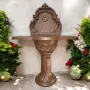 Градинска чешма Astrea за стена с плот в кафяво, снимка 4