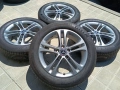 Оригинални джанти Мерцедес 17" 5х112 Mercedes 5x112 с гуми 205/55/17 дот1525 нови комплект , снимка 1
