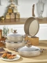 Taç Master Cook Tombik 7части Cappuccino  Комплект Съдове за Готвене 👩‍🍳, снимка 2