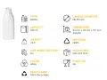 HDPE бутилка 250 мл, бяла, 28/410 - Правоъгълна, снимка 2