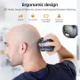 Нова Електрическа самобръсначка за глава мъже 6D IPX7 USB LED 180 минути, снимка 4