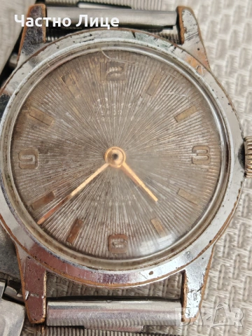 Швейцарски Vintage Мъжки Ръчен Часовник GENEVE SPORT 1970те г  Работи перфектно