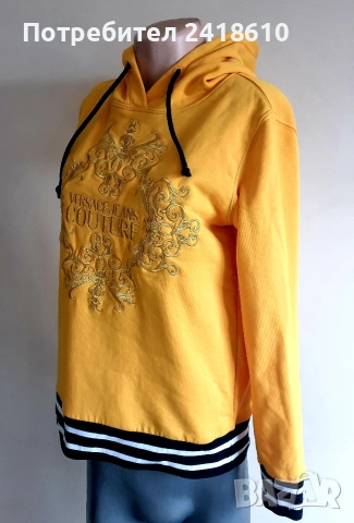 Versace Jeans Couture Embroidered Hoodie Womens Size 38S - M  ОРИГИНАЛ! Дамски Суичър!, снимка 13 - Суичъри - 54236206