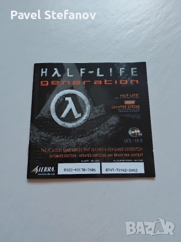 Half-Life Generation (Sierra) PC CD – VG+/MINT – 2 CD + Manual, снимка 6 - Игри за PC - 54540995