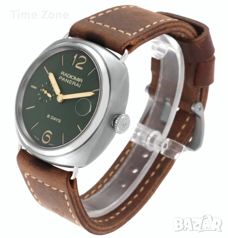 Panerai Radiomir 8 Days 45mm Steel Green Dial Automatic, снимка 3 - Мъжки - 54779982