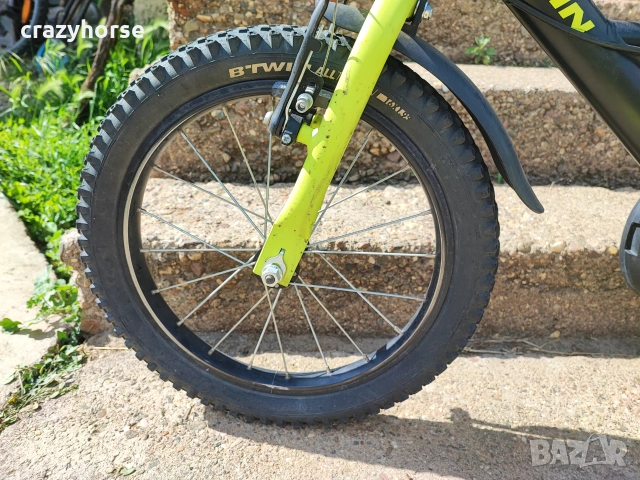 Детски велосипед B-Twin 16" внос от Швейцария, снимка 6 - Детски велосипеди, триколки и коли - 55133467
