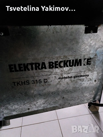 ОТЛИЧЕН Немски циркуляр Elektra Beckum (Metabo) TKHS 315 C с 2 немски диска - за дърво и за ПДЧ, снимка 6 - Циркуляри - 54723595
