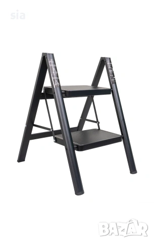 Сгъваема стълба, степенка на две нива