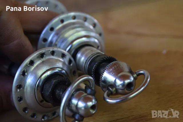 Ретро Шосейни Главини Campagnolo Record 32 дупки Комплект, снимка 5 - Части за велосипеди - 55443538