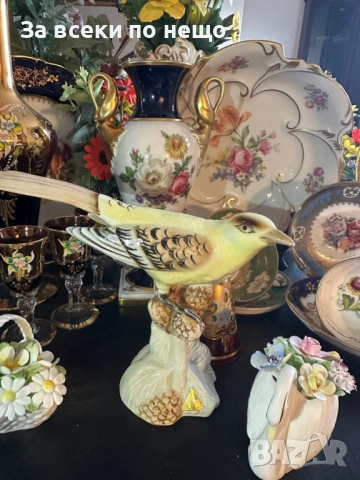 Royal Dux Czechoslovakia Circa 1955 - прекрасна птица Код P2053, снимка 5 - Колекции - 53955646