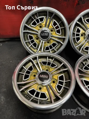 Ретро магнезиеви джанти за MINI, 10 цола, 4х100, снимка 6 - Гуми и джанти - 55330845